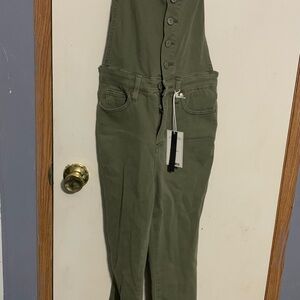 Judy Blue Sage Button-Up Jumpsuit